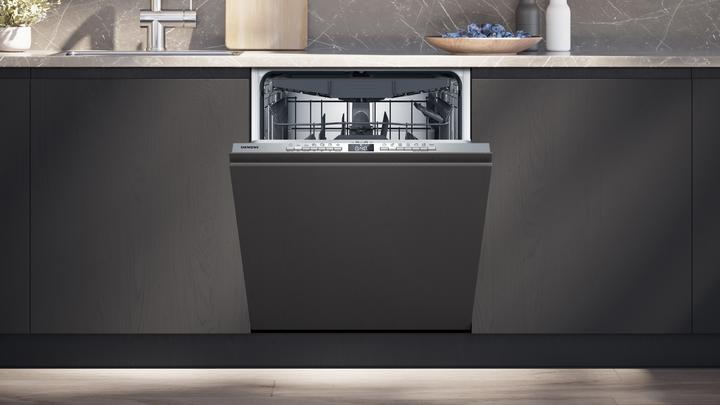 Produktbild Siemens iQ300, Vollintegrierter Geschirrspüler, 60 cm, varioScharnier für besondere Einbausituationen, SN73E