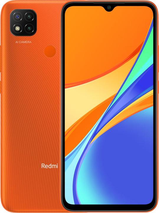 Actual product image Xiaomi Redmi 9C (64 GB, Sunrise Orange, Midnight Gray, 6.53", Dual SIM, 13 Mpx, 4G)