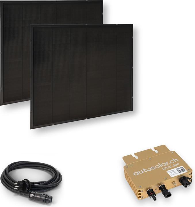 Actual product image Autosolar Balkonkraftwerk mit Panels in schwarz (400 W)