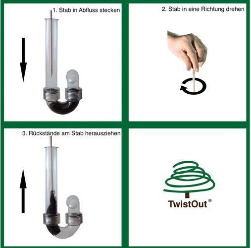 Actual product image Twist Out Drain cleaner sticks (8) (8 pcs.)