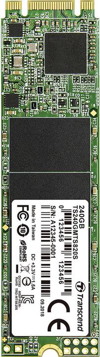 Actual product image Transcend Mts820s (240 GB, M.2 2280)