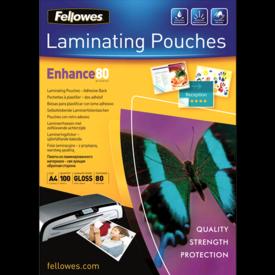Actual product image Fellowes A4, 80 micron, self-adhesive (A4, 100 Piece, 80 µm)