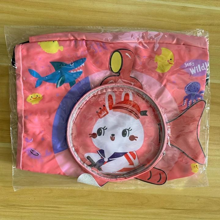 Actual product image Only-Bags.Store 1 Stück wasserdichter Schwimmrucksack mit Fach für nasse und trockene Kleidung und Schuhfach -