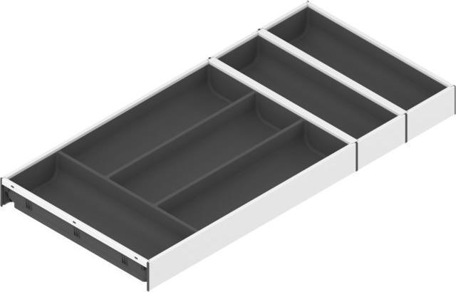 Blum Ambia-Line cutlery tray 624x300x50, steel silk white orion grey matt (1 pcs.)