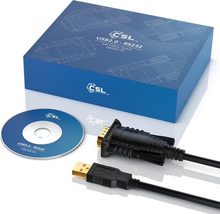 Produktbild CSL Seriell RS232 zu USB Adapter Kabel