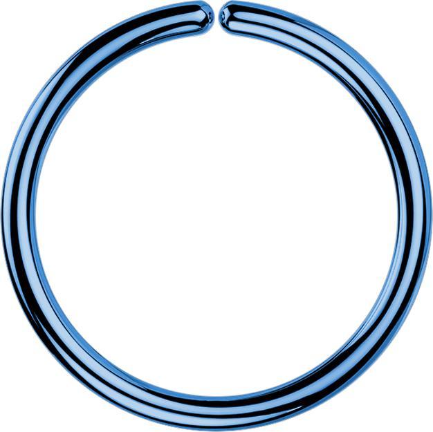 Produktbild Star Piercing Micro Piercing Ring dunkelblau (ohne Messing, Chirurgenstahl 316L)