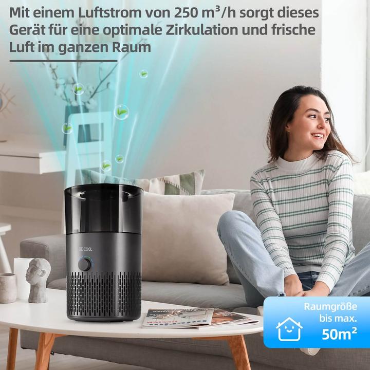 Immagine prodotto Be Cool Umidificatore e purificatore d'aria BE COOL con filtro Hepa 13 (50 m²)