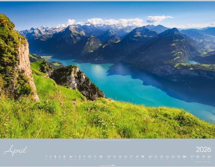 Produktbild Alpen im Licht Kalender 2026 (55 x 46 cm, Deutsch)