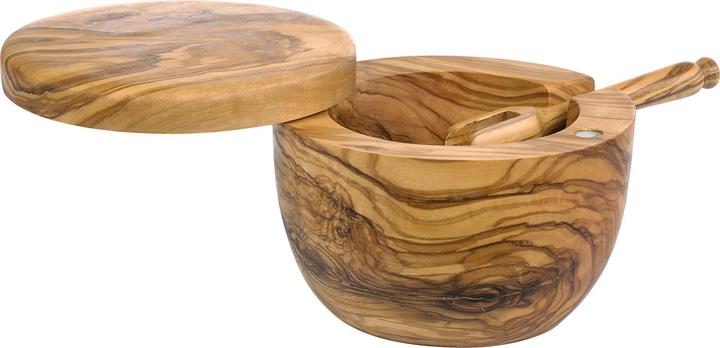 Profino Salt container with lid and spoon,Ø 11cm (Salt)