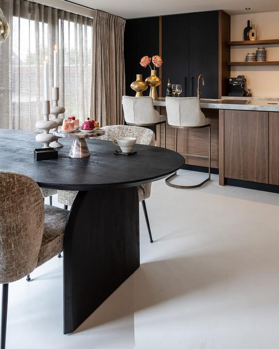 Produktbild Richmond Interiors Barstuhl Bolton khaki gold gebürstet 103