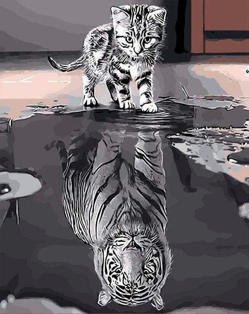 Produktbild Figured'Art Katze und Tiger