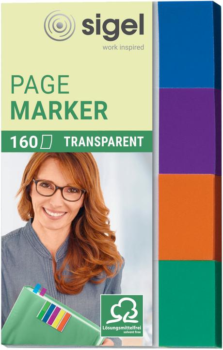 Actual product image Sigel Sticky notes transparent (20 x 50 mm)
