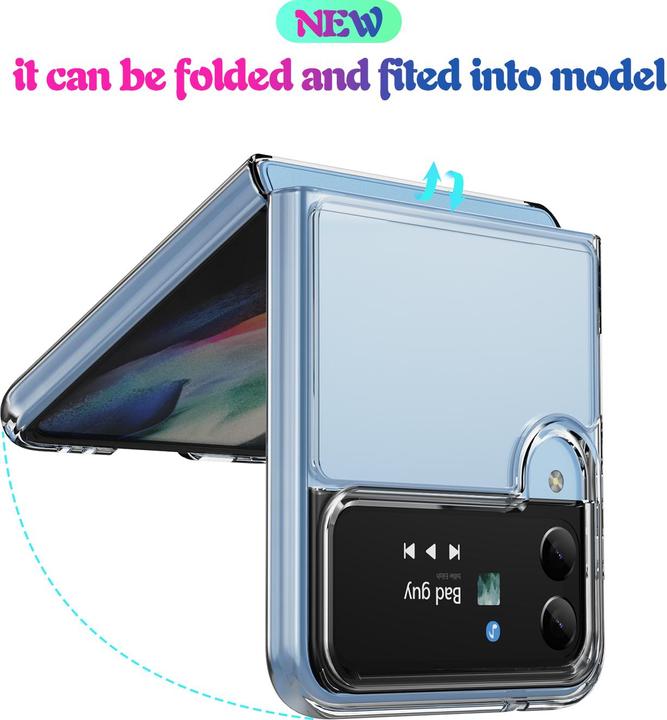 Immagine prodotto PhoneLook Coque Gel trasparente Silicone Super Clear flessibile (Samsung Galaxy Z Flip4)