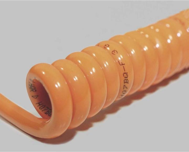 Image du produit BKL Electronic 1506123 Câble spiralé H05BQ-F 1200mm / 4800mm 5G 0.75mm² Orange 1p. (4800 m)
