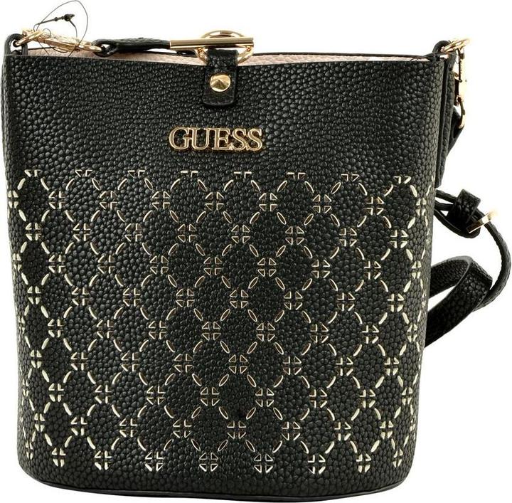 Actual product image Guess Amara, Synthetic Leather, Textile Backpack, Black, XG849301, For Wom