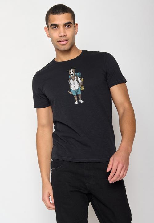 Actual product image Greenbomb Animal Dog Traveller Spice T-Shirt (S)