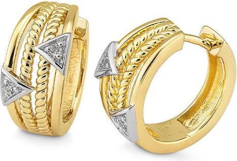 Breuning OHRSCHMUCK - BRILL. 0,08 Ct. H/si (585, - Gold)