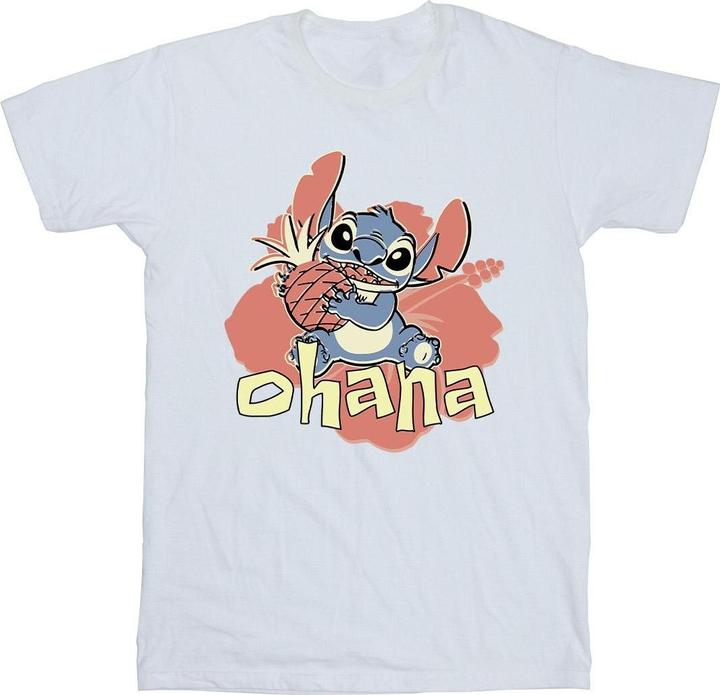 Disney Lilo And Stitch Ohana Pineapple TShirt (S)