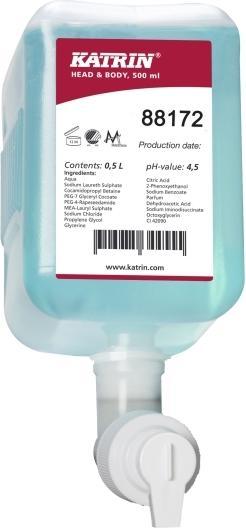 Katrin Duschgel Head & Body Arctic Breeze 12 x 500 ml wohltuendes Balsam für Körper und Haare, 12 S (500 ml)