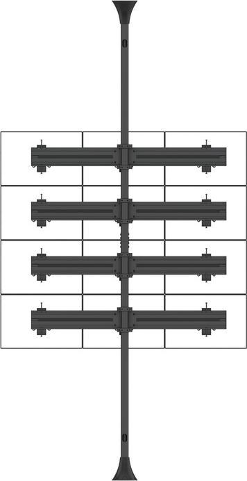 Image du produit Multibrackets Support fixe VESA 75x75-100x100, pour système Pro