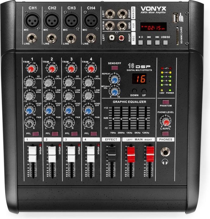 Produktbild Vonyx AM5A Powermixer (Studio- und Livemixer)