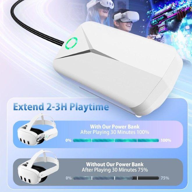 Image du produit MU Classic Pack de batteries 5000mAh Meta Quest 3 / 3S Series