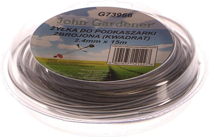 Actual product image GEKO Reinforced lawn mower string, 2.4 mm, 15 m, square profile, nylon