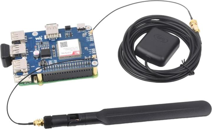 Image du produit WaveShare SIM7670G 4G LTE/GPS HAT pour Raspberry Pi