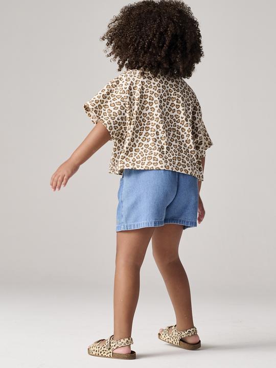 Immagine prodotto Vertbaudet Pantaloncini da bambina in denim con elastico in vita (140)