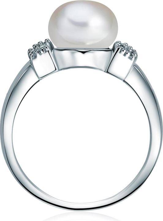 Immagine prodotto Valero Pearls Donna Argento Cubic Zirconia Perle d'acqua dolce coltivate argento - 3858 (56, 925 Argento)