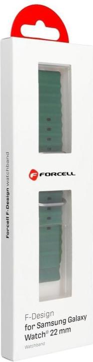 Actual product image Forcell Strap F-DESIGN FS01 strap for SAMSUNG Watch 22 mm green (Silicone)