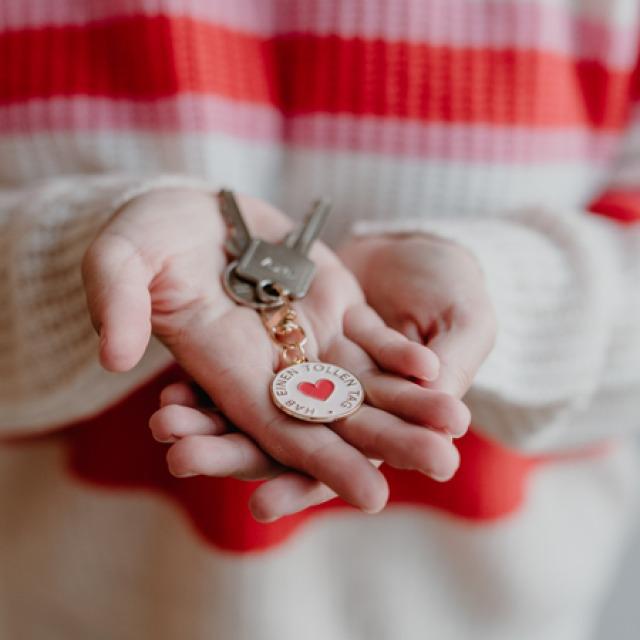 Actual product image Eulenschnitt Key ring Have a great day - by