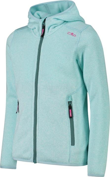 Produktbild CMP Campagnolo Girl's Jacket Fix Hood Jacquard Knitted 3H19825 (128)