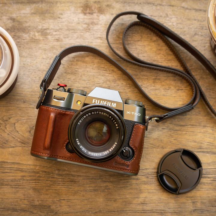 Actual product image SmallRig 4711 Leather Half Case Kit for X T50 (Green) (Kamera Bereitschaftstasche, 1.26 l)