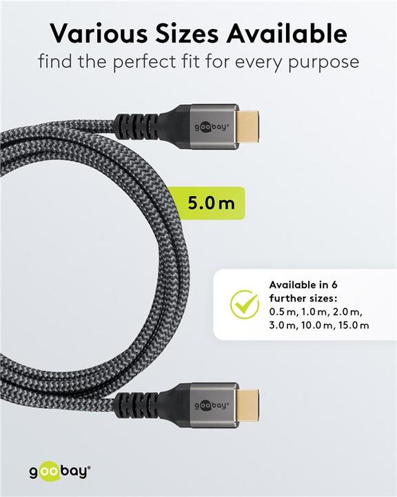Image du produit Goobay HDMI (type A) — HDMI (type A) (5 m, HDMI)