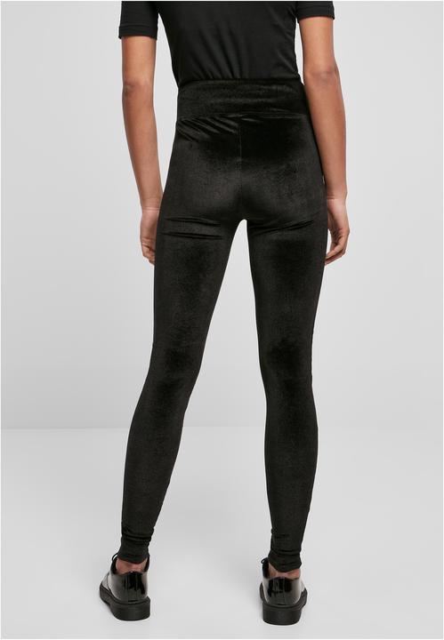 Actual product image Urban Classics Ladies High Waist Velvet Leggings (S)