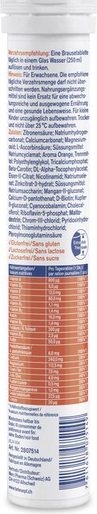 Nährwerte und Zutaten Tetesept A-Z Complex Brausetablette (17 Stück, Brausetablette, 134 g)
