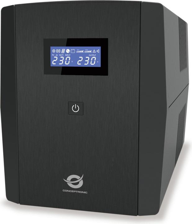 Actual product image Conceptronic ZEUS UPS 2200VA 1320W 3xIEC+2xSchuko HID,USB (2200 VA, 1320 W, Line-interactive UPS)