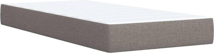 Produktbild VidaXL Boxspringbett Einzelbett Polsterbett Bett Matratze Taupe 80x200cm Stoff (80 x 200 cm, 80 x 200 cm)