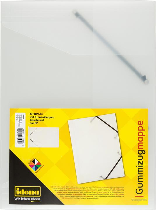 Immagine prodotto Idena Cartella A4 in PP con elastico bianco (A4, 1 x)