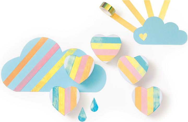 Actual product image Folia Decorative adhesive film Magic Rainbow Tape incl. dispenser