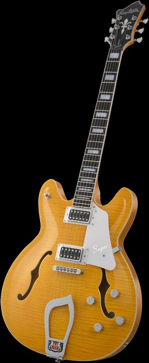 Immagine prodotto Hagstrom Chitarra elettrica, Super Viking, Dandy Dandelion Flame (Chitarra semi acustica)