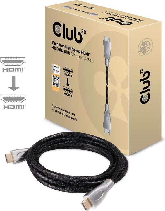 Produktbild Club 3D HDMI (Typ A) — HDMI (Typ A) (1 m, HDMI)