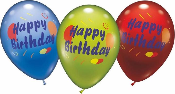 Actual product image Karaloon Balloons Happy Birthday 6 pieces (6 x)
