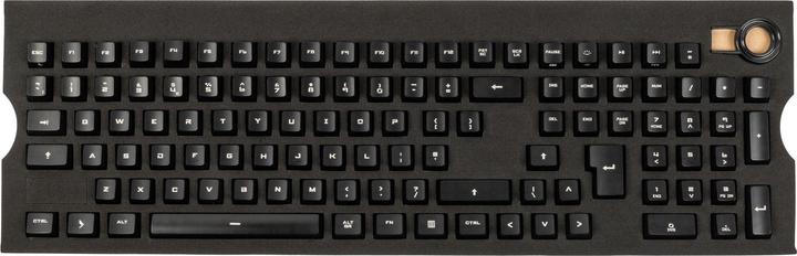 Produktbild Das Keyboard Lasered Spy Agency Keycap Set, ABS, lichtdurchlässig - schwarz, ISO (UK)