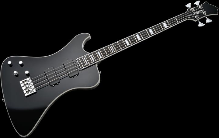 Actual product image Hagstrom E-Bass, Nekromant 4, Black Gloss, Linkshänder (Electric guitar)