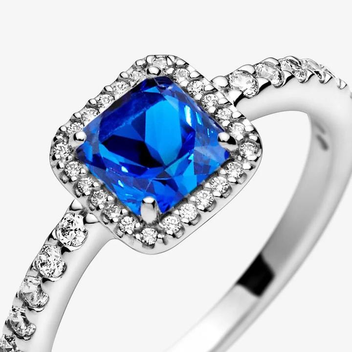 Pandora Charming Silver Ring with Crystal 198863C02 - Circuit: 54mm (54, 925 Silber)