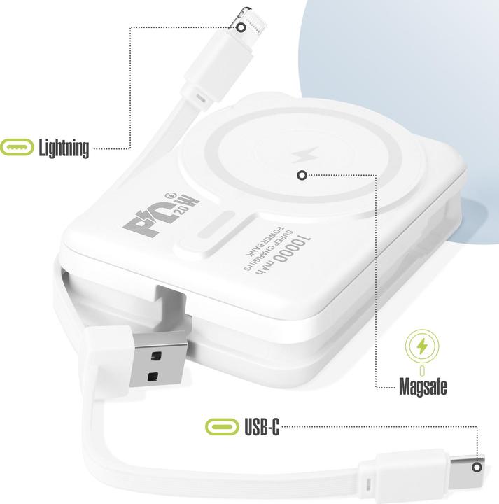 Actual product image Moxie 10,000mAh MagSafe power bank (10000 mAh)