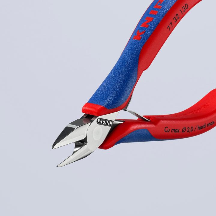 Image du produit Knipex 77 32 130 Electronics Cutter diagonal avec poignées multi-composants 130 mm (129 mm)