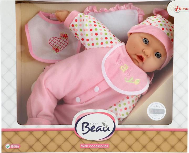 Produktbild Toi-Toys Babypuppe mit Flasche und Lätzchen, 40cm